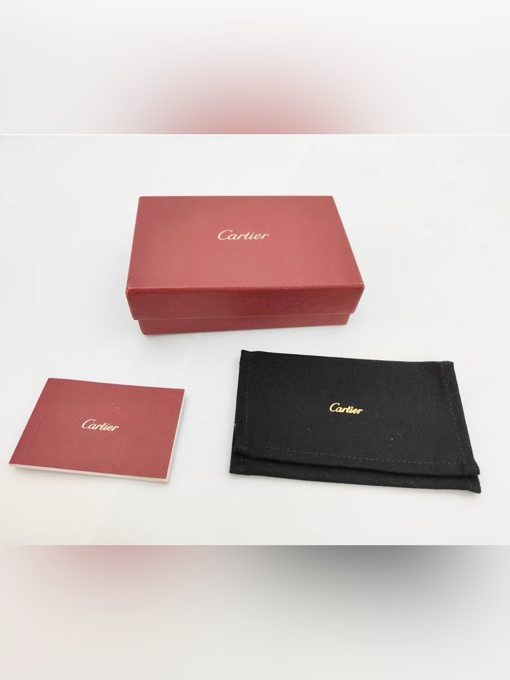 Pre owned Cartier Garland de Wallet Trifold wallet Leather w/ COA - Picture 5 of 8